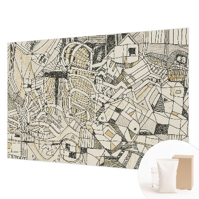 Zidna fototapeta s motivom geometrijske apstrakcije