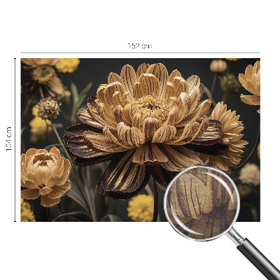 Zidna dekoracija fototapeta s cvjetnim motivom u elegantnom dizajnu