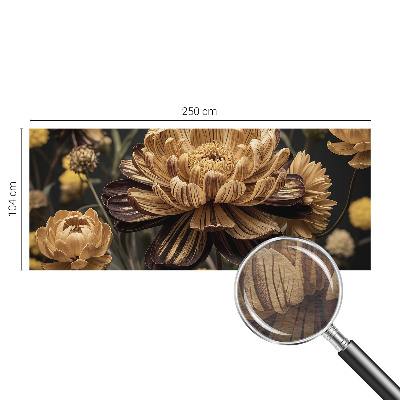 Zidna dekoracija fototapeta s cvjetnim motivom u elegantnom dizajnu