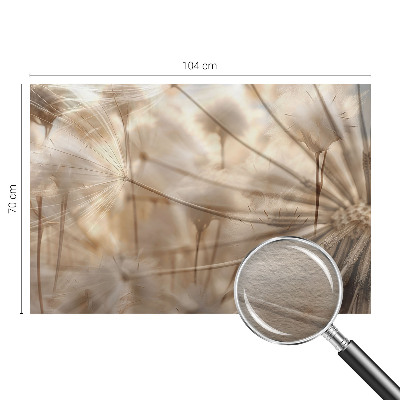 Zidna fototapeta od flisa s motivom suptilnih maslačaka