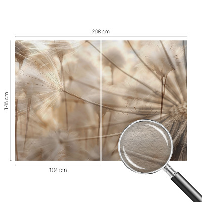 Zidna fototapeta od flisa s motivom suptilnih maslačaka