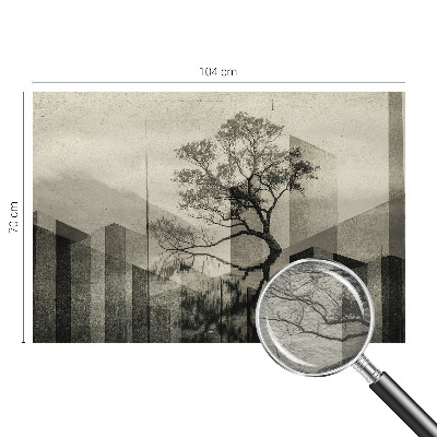 Fototapeta za dnevni boravak z motivom sirove elegancije