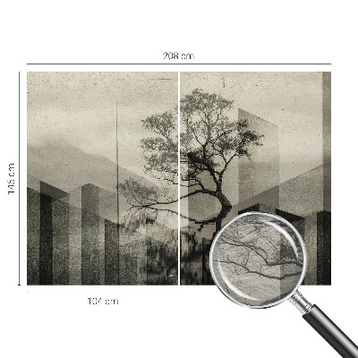 Fototapeta za dnevni boravak z motivom sirove elegancije