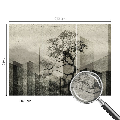 Fototapeta za dnevni boravak z motivom sirove elegancije