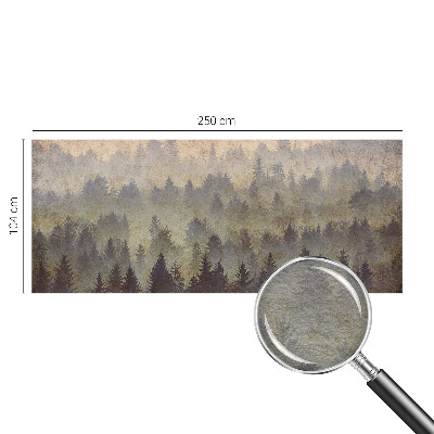 Zidna fototapeta s motivom šumske magle