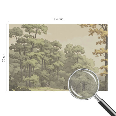 Moderna fototapeta sa slikom šumske idile