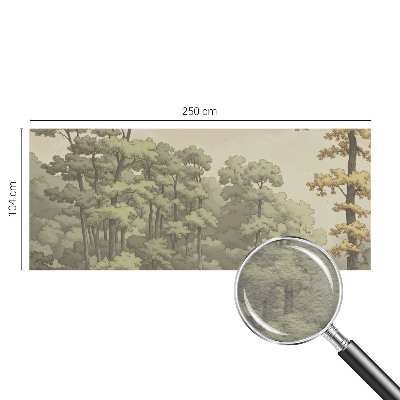 Moderna fototapeta sa slikom šumske idile