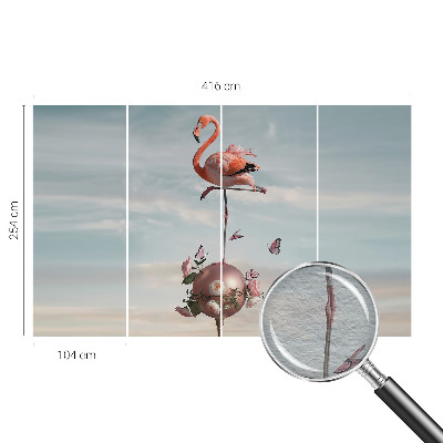 Premium fototapeta s motivom elegantnog flaminga