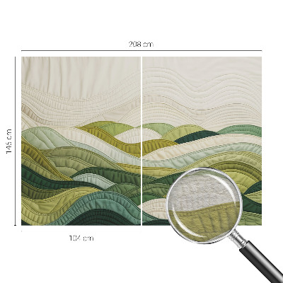 Premium fototapeta s uzorkom 'Fabric Hills' za zidnu dekoraciju