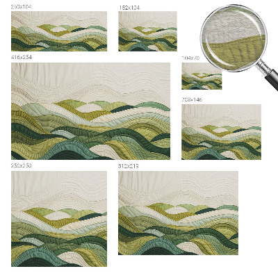 Premium fototapeta s uzorkom 'Fabric Hills' za zidnu dekoraciju