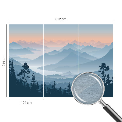 Foto tapeta za zid s motivom planinske panorame