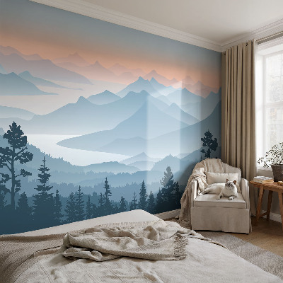Foto tapeta za zid s motivom planinske panorame