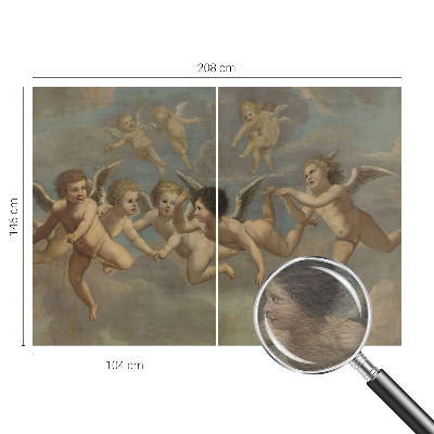 Zidna dekoracija fototapeta s motivom anđeoskih figura