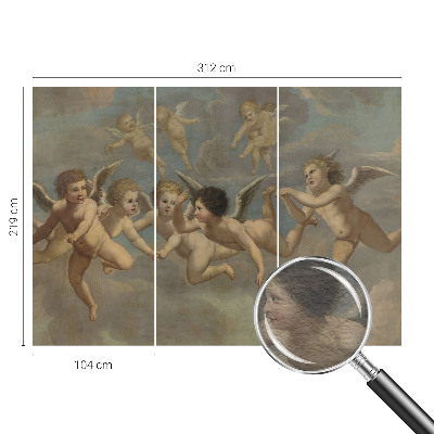 Zidna dekoracija fototapeta s motivom anđeoskih figura