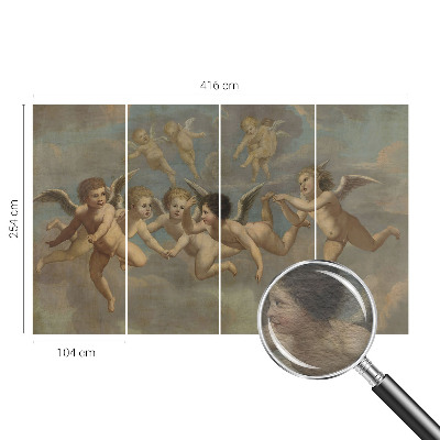 Zidna dekoracija fototapeta s motivom anđeoskih figura