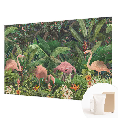 Foto tapeta za dnevni boravak Ružičasti flamingosi