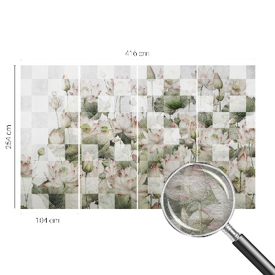 Vlies fototapeta za dječju sobu Uzorci lotosa