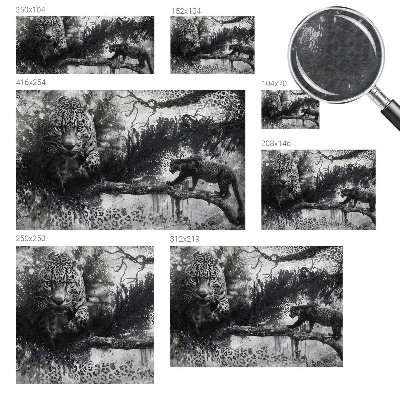 Premium fototapeta Apstraktni leopardi