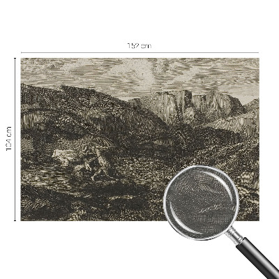 Zidna dekoracija fototapeta s motivom planinskog putovanja