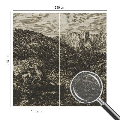 Zidna dekoracija fototapeta s motivom planinskog putovanja