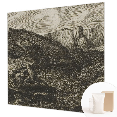 Zidna dekoracija fototapeta s motivom planinskog putovanja
