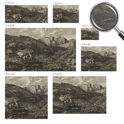 Zidna dekoracija fototapeta s motivom planinskog putovanja