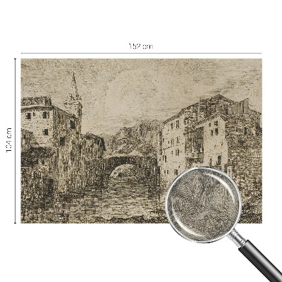 Vlies fototapeta s panoramom grada