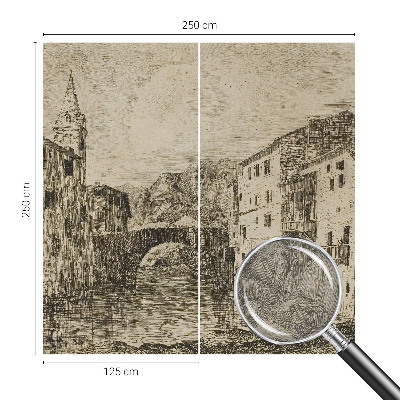 Vlies fototapeta s panoramom grada