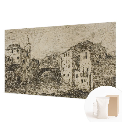 Vlies fototapeta s panoramom grada
