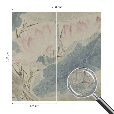 Flis fototapeta s motivom listova lotosa