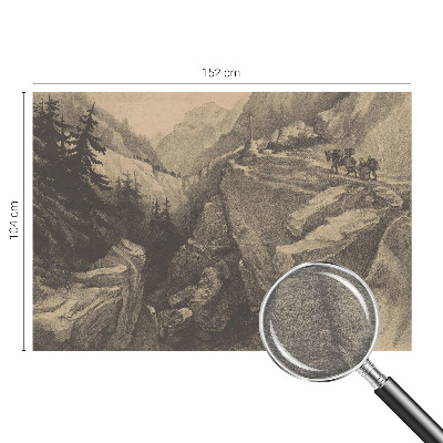 Flis fototapeta s motivom slikovitih planina