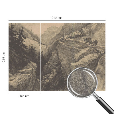 Flis fototapeta s motivom slikovitih planina