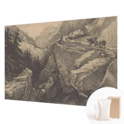 Flis fototapeta s motivom slikovitih planina