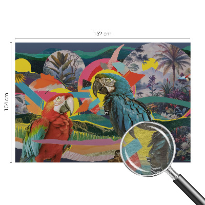 Zidna fototapeta od flisa s motivom egzotičnih ptica