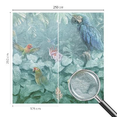 Vlies fototapeta za dječju sobu Egzotične ptice