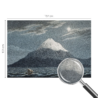Zidna fototapeta od flisa s motivom mjesečine u noćnoj sceni