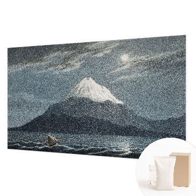 Zidna fototapeta od flisa s motivom mjesečine u noćnoj sceni