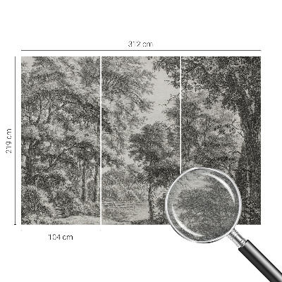 Fototapeta s tiskom Šumski krajolik