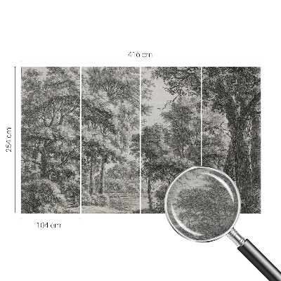 Fototapeta s tiskom Šumski krajolik