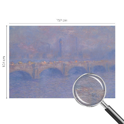 Zidna fototapeta od flisa s motivom plavog mosta