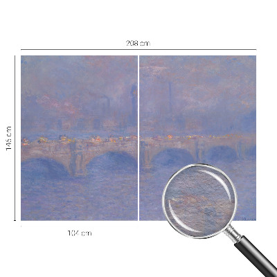 Zidna fototapeta od flisa s motivom plavog mosta