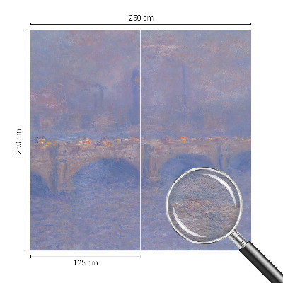Zidna fototapeta od flisa s motivom plavog mosta
