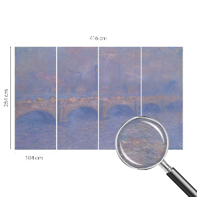Zidna fototapeta od flisa s motivom plavog mosta