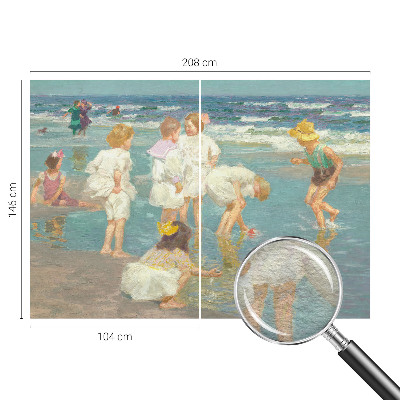 Foto tapeta po mjeri s motivom djetinjstva na plaži