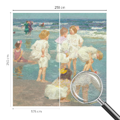 Foto tapeta po mjeri s motivom djetinjstva na plaži