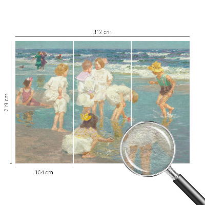 Foto tapeta po mjeri s motivom djetinjstva na plaži