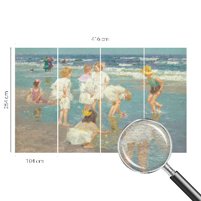 Foto tapeta po mjeri s motivom djetinjstva na plaži