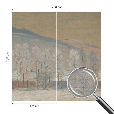 Fototapeta za spavaću sobu s motivom zimskog krajolika