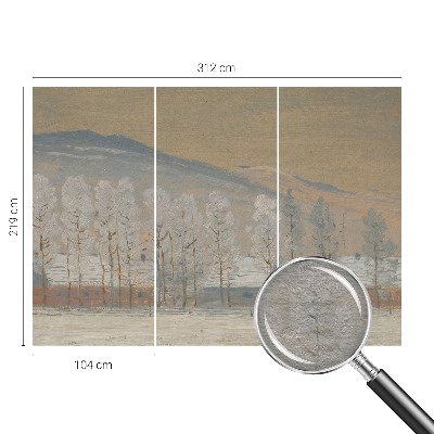 Fototapeta za spavaću sobu s motivom zimskog krajolika