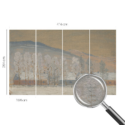 Fototapeta za spavaću sobu s motivom zimskog krajolika